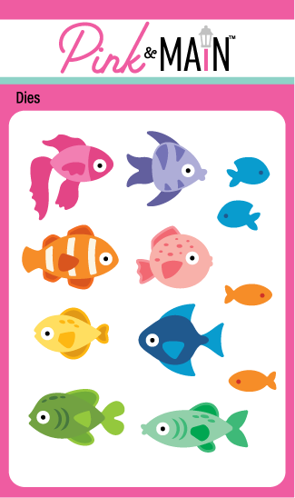 Pink & Main, Dies Set, School of Fish (PNM647)