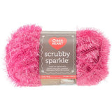 Red Heart Scrubby Sparkle Yarn, Watermelon