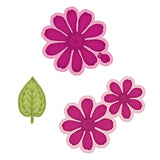 Heartfelt Creations, Summer's Garden Collection, Cling Rubber Stamps & Dies Set, Small Garden Zinnia