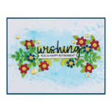 Spellbinders Stamp & Die Set, Snowflakes Collection By Bibi Cameron, Snowflake Wishes (SDS-185)