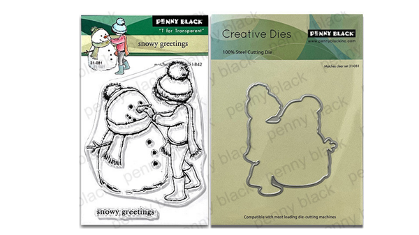 Penny Black, Clear Stamps & Dies Set, Snowy Greetings (31-081 & 51-842)