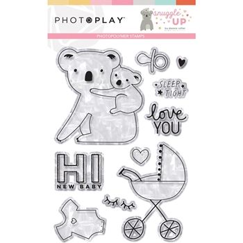 PhotoPlay Photopolymer Clear Stamps, Snuggle Up Girl