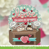 Lawn Fawn, Clear Stamps and Dies Set, Soy Happy (LF3954 & LF3955)