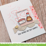 Lawn Fawn, Clear Stamps and Dies Set, Soy Happy (LF3954 & LF3955)