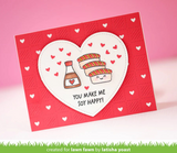 Lawn Fawn, Clear Stamps and Dies Set, Soy Happy (LF3954 & LF3955)