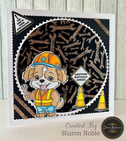 Jamie Rodgers Crafts, 8" x 8" Stencil, Spanners