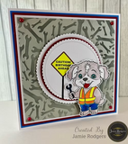Jamie Rodgers Crafts, 8" x 8" Stencil, Spanners