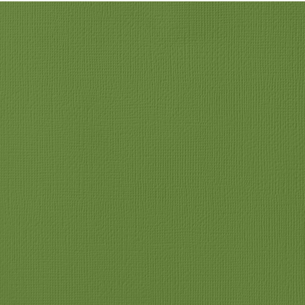 American Crafts, Weave Textured Cardstock 12"X12", Spinach (80 lb)