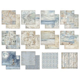 Stamperia Backgrounds Double-Sided Paper Pad 12"x12" 10/Pkg, Silent Sea