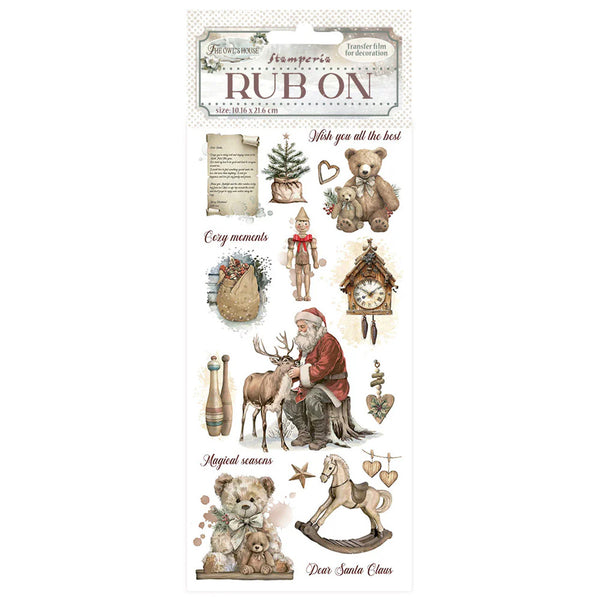 Stamperia Rub-On 4"X8.5", The Owl's House, Teddy Bears (DFLRB179)