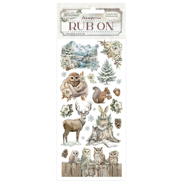 Stamperia Rub-On 4"X8.5", The Owl's House, Stripes (DFLRB181)