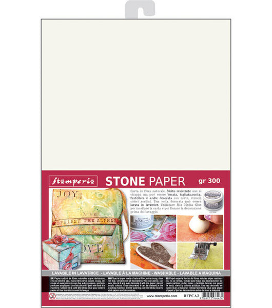 Stamperia, Stone Paper, Washable, Size A4