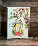 Sweet Poppy Stencil: Christmas Lantern Stamp