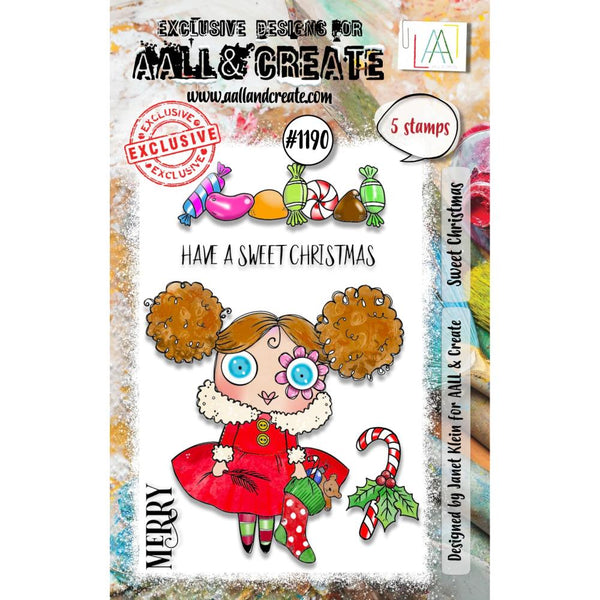 AALL & Create, #1190, Sweet Christmas, A7 Clear Stamps, Designed by Janet Klein