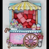 Heartfelt Creations, Sugarspun Collection, Cling Stamps & Dies Set Combo, Sweet Shoppe