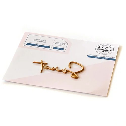 Pinkfresh Studio, Hot Foil Plate, Sweet