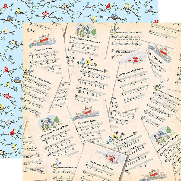 Carta Bella, Practically Perfect Double-Sided Cardstock 12"X12", Sweet Songs