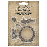 Tim Holtz® Idea-ology Adornments Sweetheart, 5 pieces
