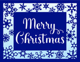 Crafter's Workshop Stencil, A2 Cards Layered Stencil, Snowflakes Holly Frame (#TCW6047)
