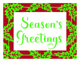 Crafter's Workshop Stencil, A2 Cards Layered Stencil, Snowflakes Holly Frame (#TCW6047)