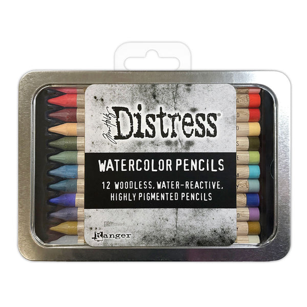 Tim Holtz Distress Watercolor Pencil 12/Pkg, Set 6