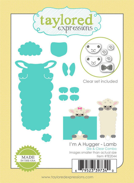 Taylored Expressions, Stamps & Die Combo, I'm a Hugger - Lamb
