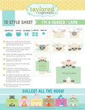 Taylored Expressions, Stamps & Die Combo, I'm a Hugger - Lamb