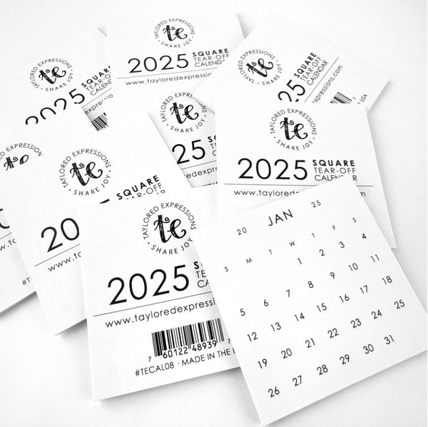 Taylored Expressions, Square Tearoff Calendars, 2025 (Set of 10 Mini Tear Off Calendar 2025