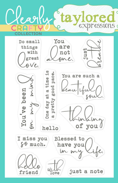 Taylored Expressions, Clear Stamps & Dies Bundle, Beautiful Soul (TECP72 and TE2252)