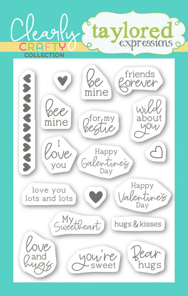 Taylored Expressions, Clear Stamp, Itty Bitty Sentiments, Valentine