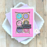 Taylored Expressions, Cling & Clear Stamp Set, Donut Days