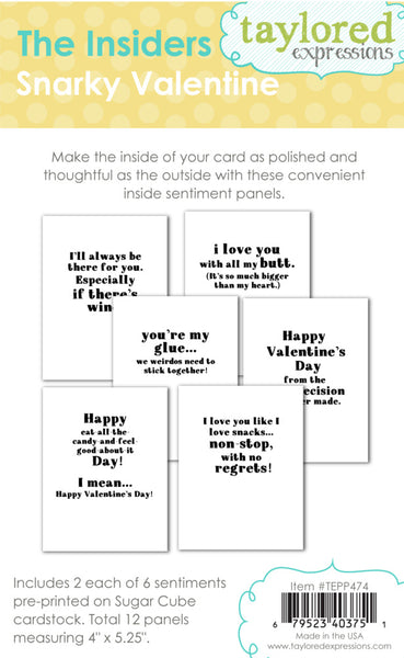 Taylored Expressions, The Insiders, Snarky Valentine (TEPP474)