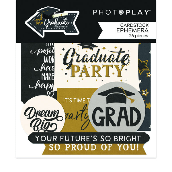 Photo Play, The Graduate Ephemera Cardstock Die-Cuts, The Graduate