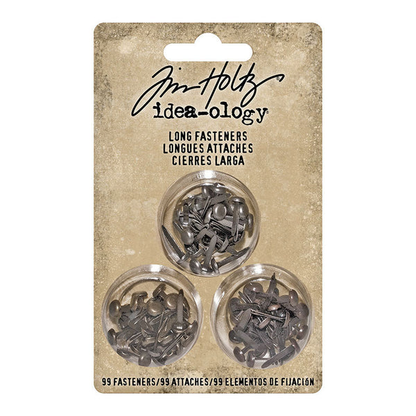Tim Holtz Idea-Ology, Long Fasteners Brad Hardware (99pk) (TH92703)