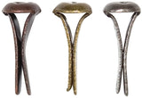Tim Holtz Idea-Ology Metal Screw-Top Paper Fasteners .25" 99/Pkg, Mini Fasteners (Antique Nickel, Brass & Copper) (TH92790)