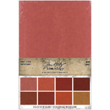 Tim Holtz Idea-Ology Kraft-Stock Stack Cardstock Pad 6"X9" 24/Pkg, Cool, Warm, 8 Colors/3 Each