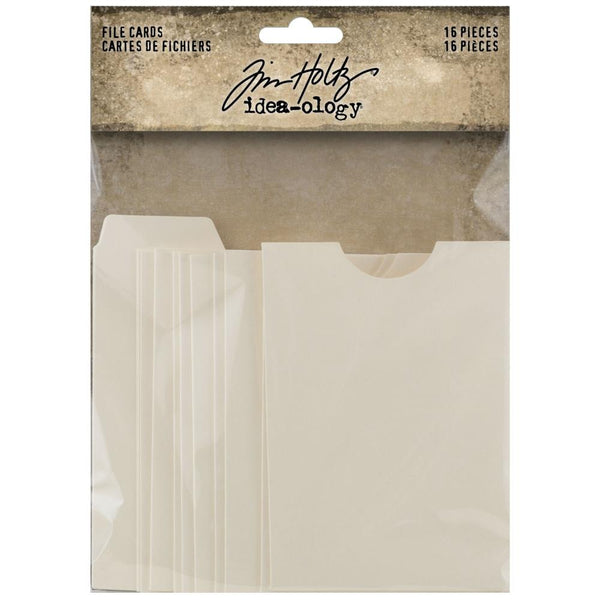 Tim Holtz Idea-Ology File Cards, 16/Pkg (TH94223)