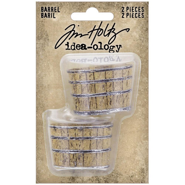 Tim Holtz Idea-Ology, Mini Barrel, 2/Pkg (TH94238)