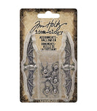 Tim Holtz Idea-Ology Metal Adornments 8/Pkg, Halloween