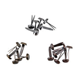Tim Holtz Idea-Ology Metal Large Fasteners, Antique Silver, Copper & Brass (TH94314)