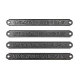 Tim Holtz, Idea-Ology Metal Word Plaques 4/Pkg, Large