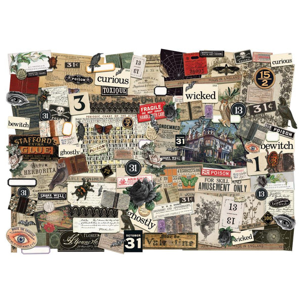 Tim Holtz Idea-Ology Ephemera Pack 143/Pkg, Halloween