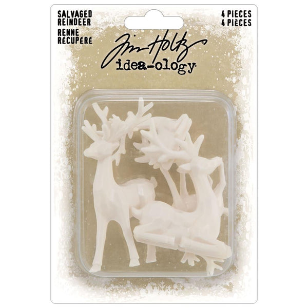 Tim Holtz Idea-Ology, Salvaged Reindeer, 4/Pkg (TH94360)
