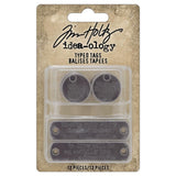 Tim Holtz Idea-ology Typed Tags, 12 Pieces