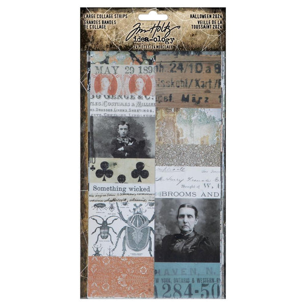Tim Holtz Idea-Ology, Collage Strips Large, Halloween (#TH94394)
