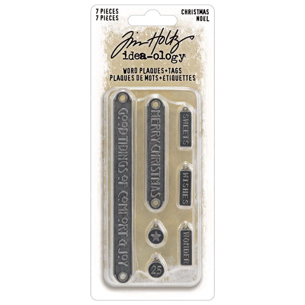 Tim Holtz Idea-ology, Word Plaques + Tags (TH94405)