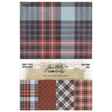 Tim Holtz Idea-ology, 6"x9" Kraftstock Sparkle Christmas Blends, 20/pkg