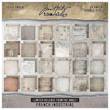 Tim Holtz, Limited Release, Paper Stash 2025 Vault Release 12"X12", French Industrial (TH94424)