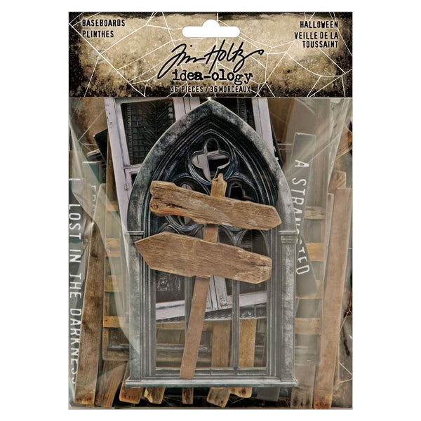 Tim Holtz Idea-Ology Baseboards Frames 36/Pkg, Halloween (TH94434)