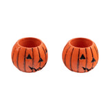 Tim Holtz, Idea-Ology Resin Jack-O-Lanterns 2/Pkg, 1.25"X1" (TH94439)